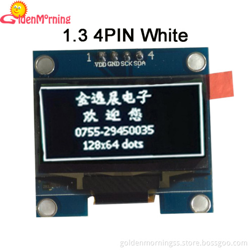 1.3-inch OLED Display Module with 128x64 Pixels Resolution, white Color